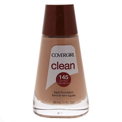 Covergirl Clean Liquid Foundation 145 Warm Beige 1oz / 30ml