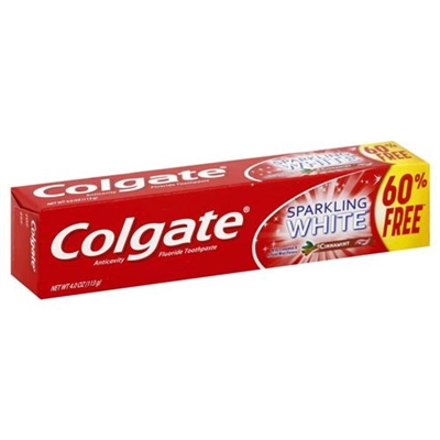 Colgate Sparkling White Toothpaste Cinnamint 4oz / 113g