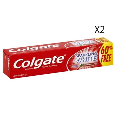 Colgate Sparkling White Toothpaste Cinnamint 2 Packs