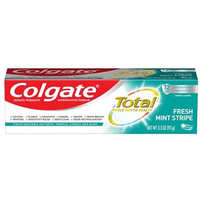 Colgate Total Fresh Mint Stripe Toothpaste 4.8oz / 136g