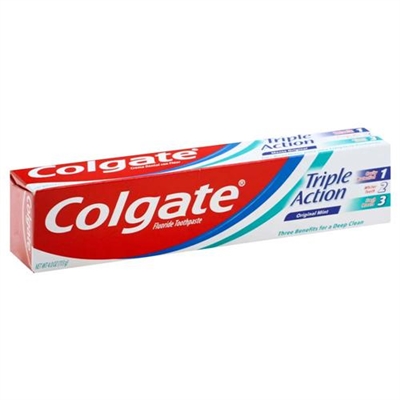 Colgate Triple Action Toothpaste Original Mint 8oz / 226g