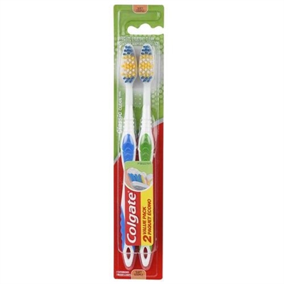 Colgate Classic Clean Soft Bristle Toothbrush 2 Count