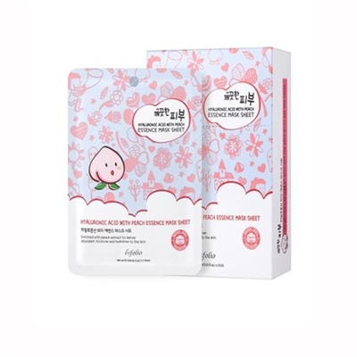 Esfolio Hyaluronic Acid With Peach Essence Mask 10 Sheets