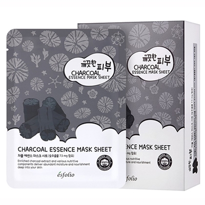 Esfolio Charcoal Essence Mask 10 Sheets