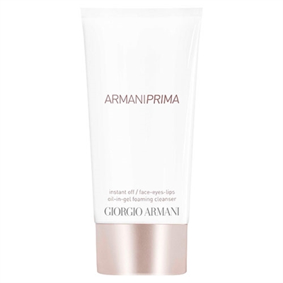 Giorgio Armani Prima Instant Off Face, Eyes, Lips Oil-In-Gel Foaming Cleanser 5.07oz / 150ml