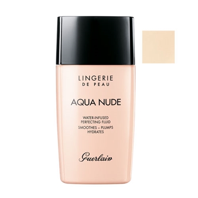 Guerlain Lingerie De Peau Aqua Nude Water-Infused Perfecting Fluid SPF 20 00N Porcelain 1.0oz / 30ml