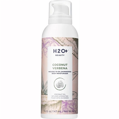 H2O Plus Coconut Verbena Mousse To Oil Shimmering Body Moisturizer 5oz / 147ml