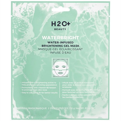 H2O Plus Waterbright Water-Infused Brightening Gel Mask 1 Mask / 2 Pieces