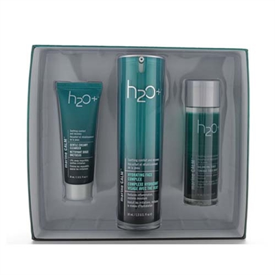 H2O Plus Marine Calm Soothing Hydration System for Normal or Sensitive Skin 3 Piece Set