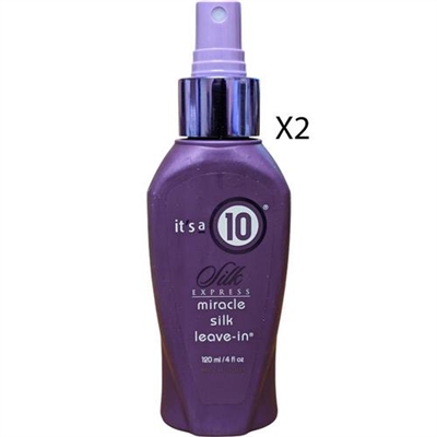 Its a 10 Silk Express Miracle Silk Leave in No Cap 4oz / 120ml 2 Packs