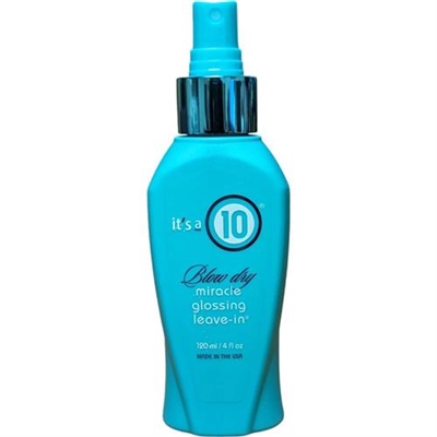 Its A 10 Blow Dry Miracle Glossing Leave In No Cap 4oz / 120ml