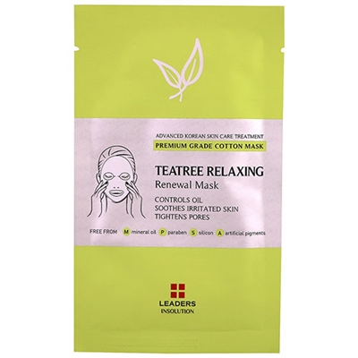Leaders Insolution Teatree Relaxing Renewal Mask 1 Sheet