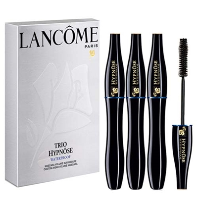 Lancome Hypnose Waterproof Custom Wear Volume Mascara Trio 01 Black 3x6ml / 3x5.2g