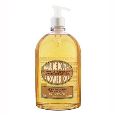 LOccitane Cleansing And Softening Shower Oil With Almond Oil 16.9oz / 500ml