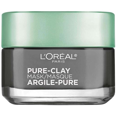 LOreal Pure Clay Mask With Charcoal 1.7oz / 48g