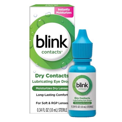 Blink Contacts Dry Contacts Lubricating Eye Drops 0.34oz / 10ml
