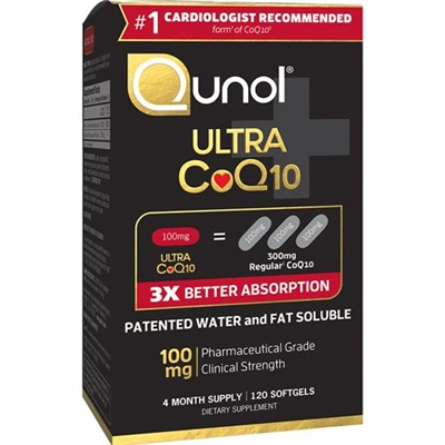 Qunol Ultra CoQ10 120 Softgels