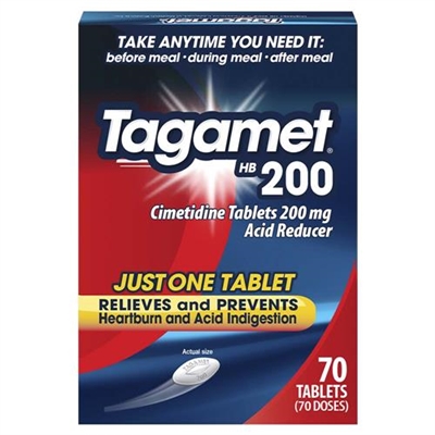Tagamet HB 200 Acid Reducer 70 Tablets