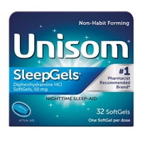Unisom SleepGels Nighttime Sleep Aid 32 Softgels