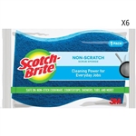 Scotch Brite Non Scratch Scrub Sponge 6 Packs