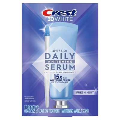 Crest 3D White Daily Whitening Serum Fresh Mint 0.88oz / 25g