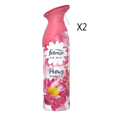 Febreze Air Mist Air Freshener Peony And Cedar 2 Packs