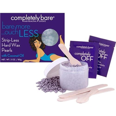 Completely Bare Bare More Ouch Less Strip Less Hard Wax Pearls With Coconut Oil 3oz / 85g
