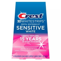 Crest 3D Whitestrips Dental Whitening Kit Sensitive White 28 Strips