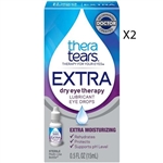 TheraTears Extra Dry Eye Therapy Lubricant Eye Drops 0.5oz / 15ml 2 Packs
