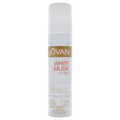 White Musk by Jovan for Women 2.5oz Cologne Body Spray