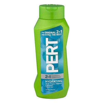 Pert 2 In 1 Hydrating Shampoo And Conditioner for Dry Hair 25.4oz / 750ml