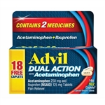 Advil Dual Action With Acetaminophen Pain Reliever 162 Caplets