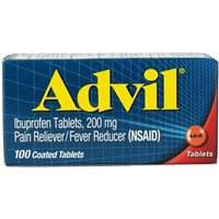 Advil Pain Reliever Fever Reducer 100 Coated Tablets