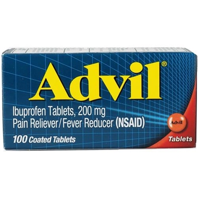 Advil Pain Reliever Fever Reducer 100 Coated Tablets