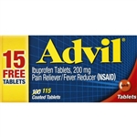Advil Pain Reliever Fever Reducer 115 Coated Tablets