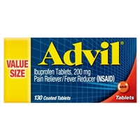 Advil Pain Reliever Fever Reducer 130 Coated Tablets