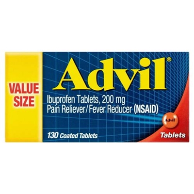 Advil Pain Reliever Fever Reducer 130 Coated Tablets