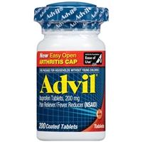 Advil Pain Reliever Fever Reducer 200 Count Coated Tablets
