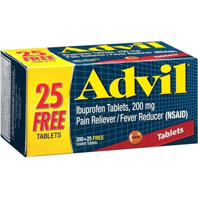 Advil Pain Reliever Fever Reducer 225 Coated Tablets