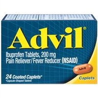 Advil Pain Reliever Fever Reducer 24 Coated Caplets