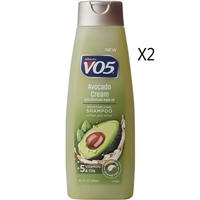 VO5 Avocado Cream With Moroccan Argan Oil Shampoo 12.5oz / 370ml 2 Packs