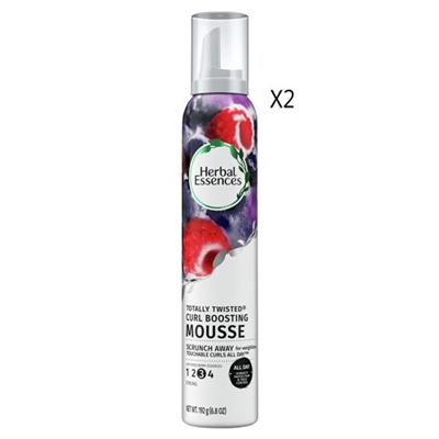 Herbal Essences Totally Twisted Curl Boosting Mousse 6.8oz / 192g 2 Packs