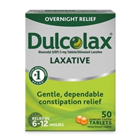 Dulcolax Laxative Overnight Relief 50 Comfort Coated Tablets