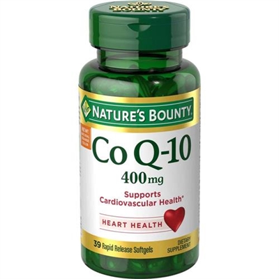 Natures Bounty Co Q10 400mg 39 Rapid Release Softgels