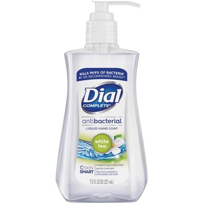 Dial Complete Liquid Antibacterial Hand Soap White Tea 7.5oz / 221ml