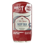 Old Spice Deep Sea With Ocean Elements Antiperspirant and Deodorant Twin Pack 2.6oz / 73g