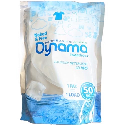 Dynamo Naked And Free Boomastic Clean Laundry Detergent 50 Gel Packs