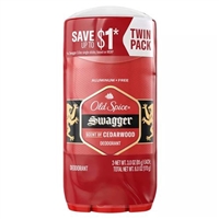 Old Spice Swagger Aluminum Free Deodorant Scent of Cedarwood 3oz / 85g Twin Pack