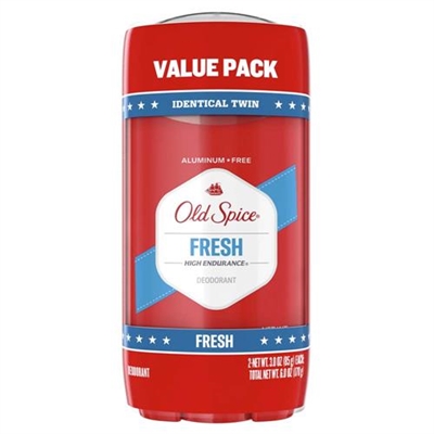 Old Spice Fresh High Endurance Aluminum Free Deodorant 3oz / 85g 2 Packs
