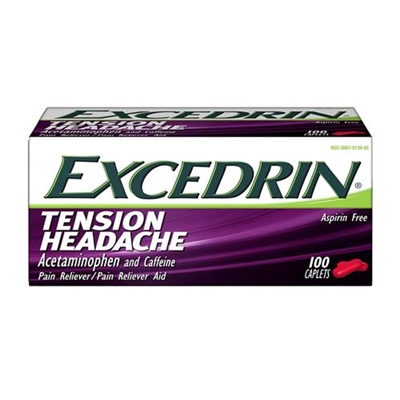 Excedrin Tension Headache Pain Reliever 100 Caplets